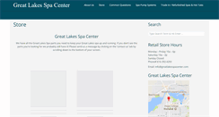 Desktop Screenshot of greatlakesspacenter.com