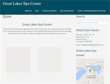 Tablet Screenshot of greatlakesspacenter.com